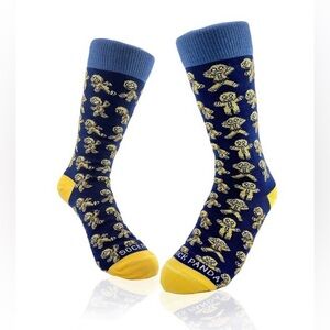 Breaking Gingerbread Man Sock Panda Socks